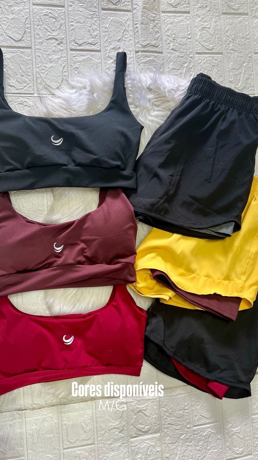 Conjunto Fitness duplo Top e Short