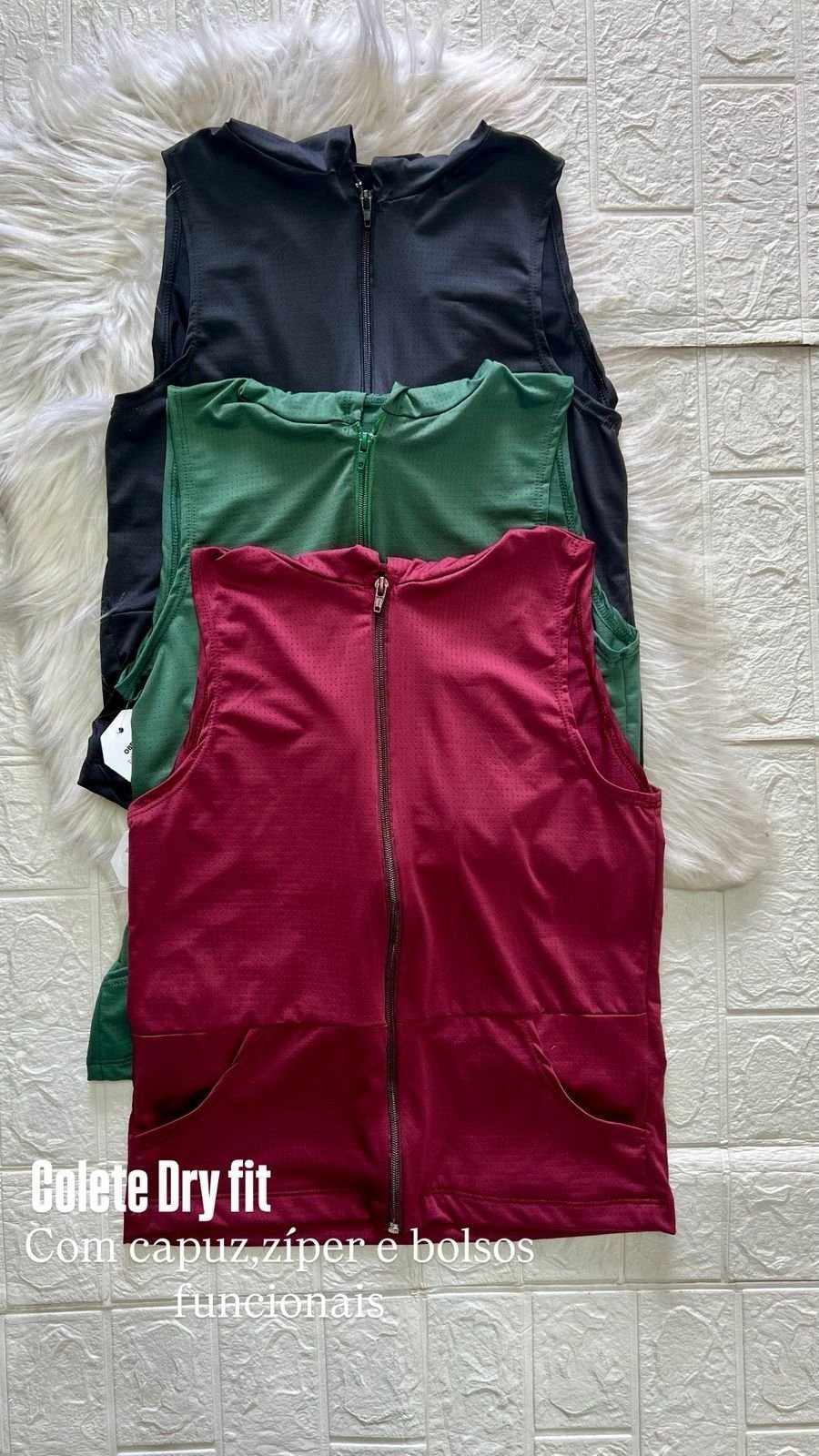 (PROMOÇÃO) Colete Dry Fit Capuz