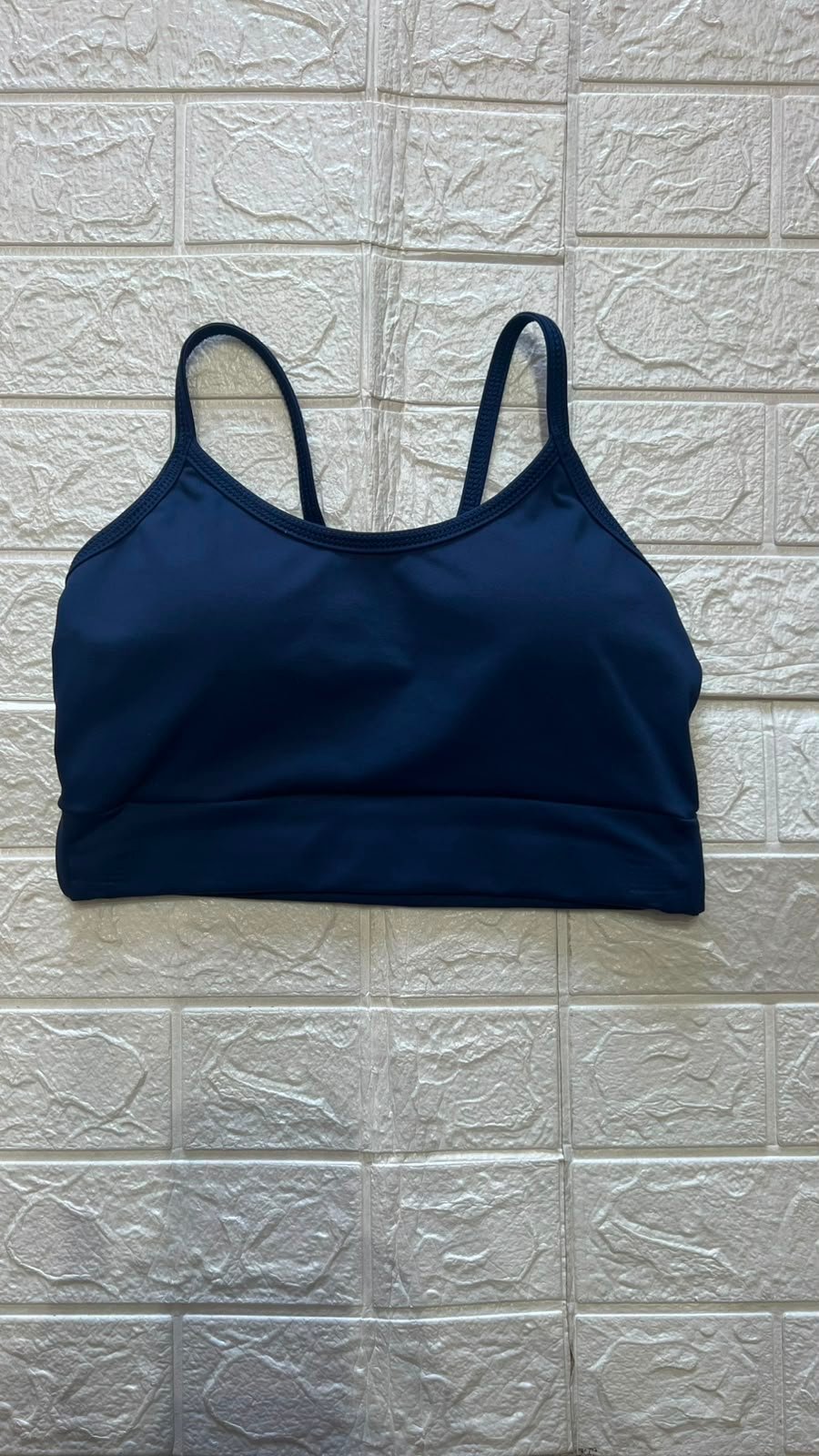 Top Fitness Alça Fina poliamida