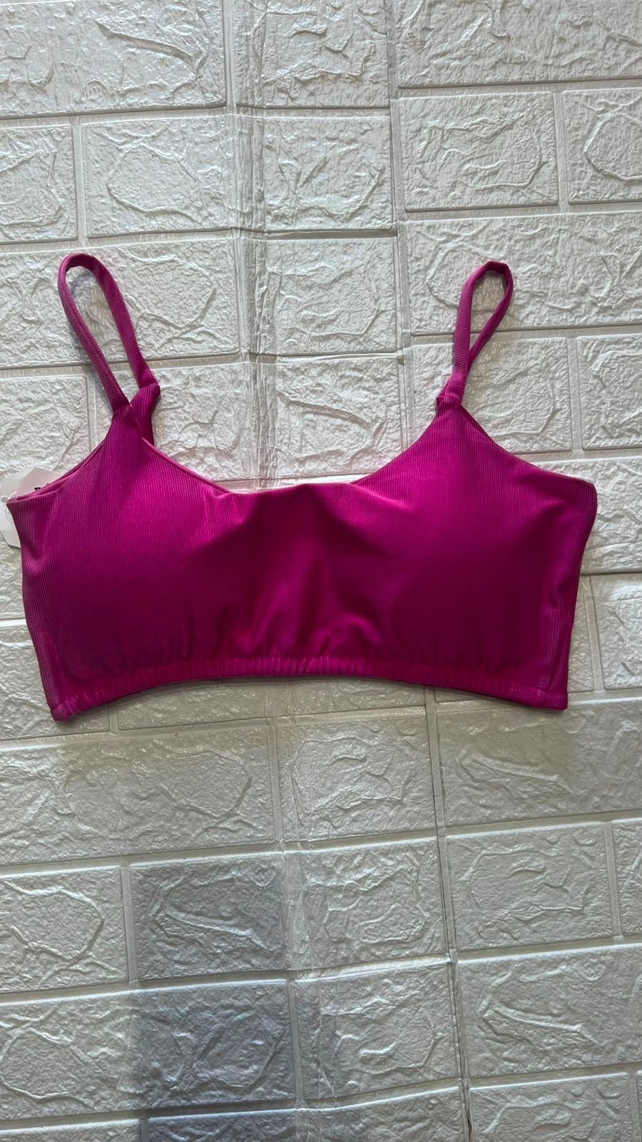 (Promoção)Top Canelado Pink
