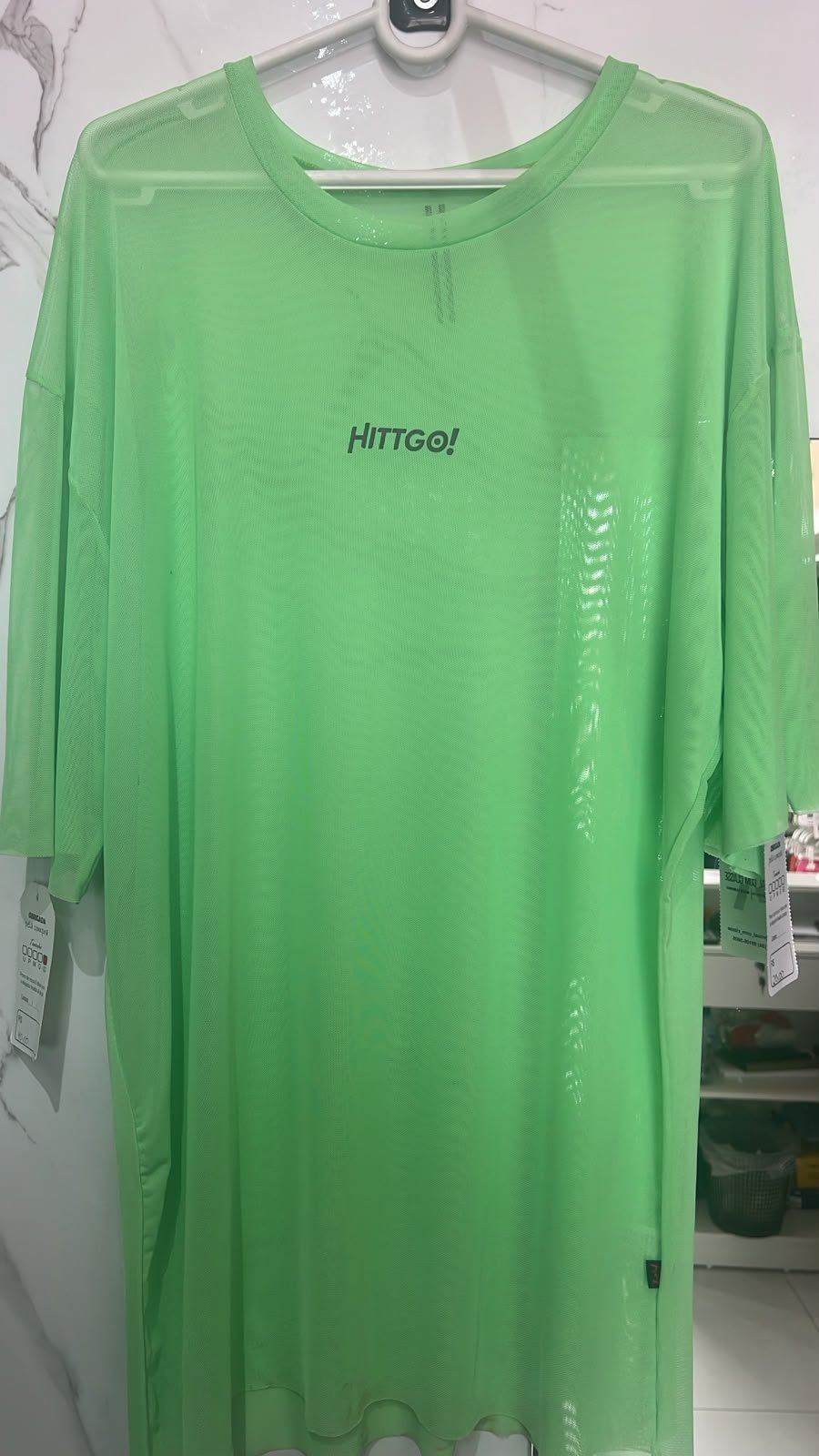 Camiseta Tule Fitness HITTGO! Verde Lima