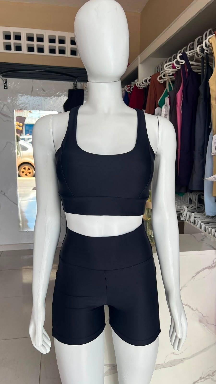 Conjunto poliamida com bolso