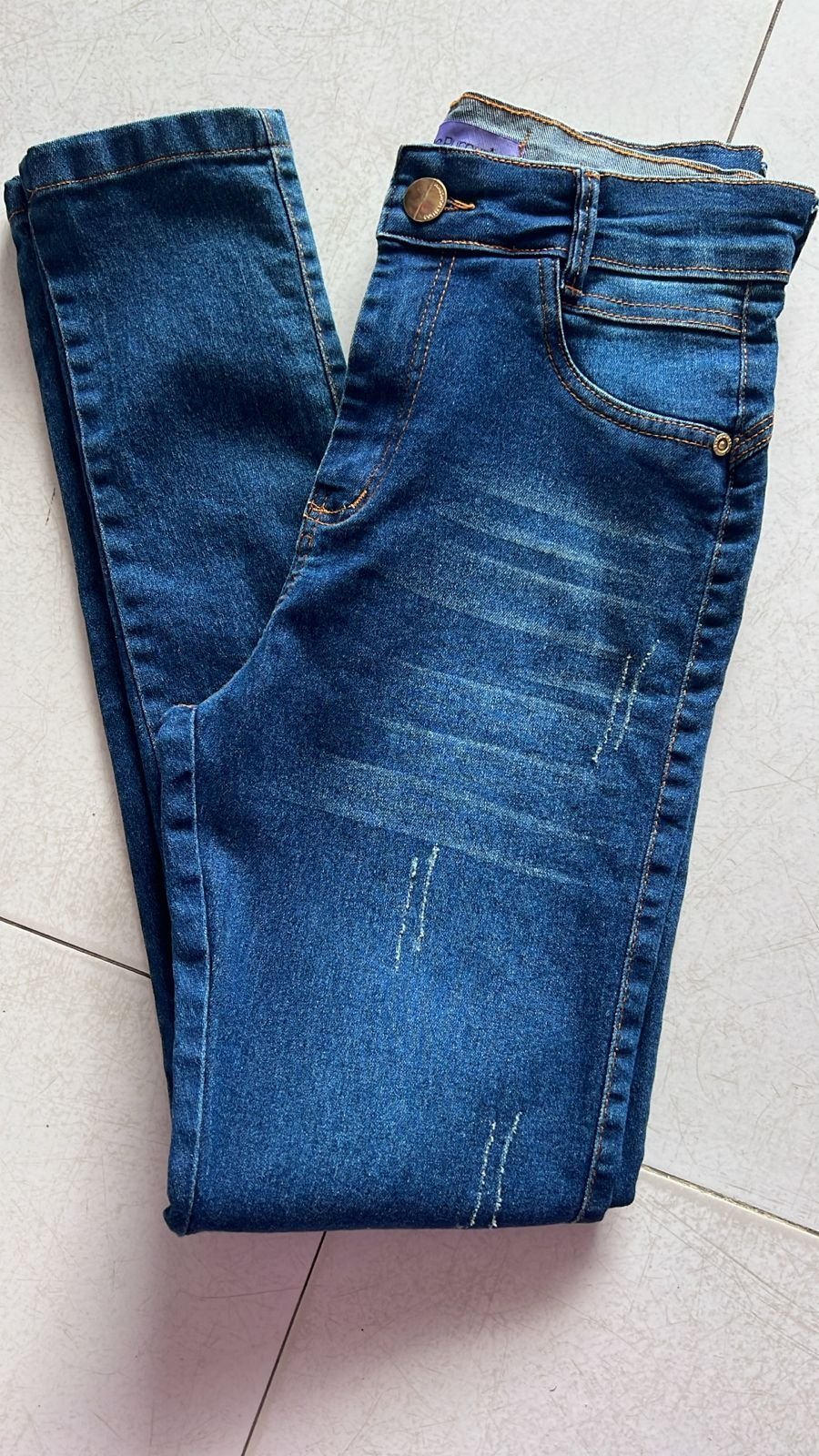 Calça Jeans Skinny Azul