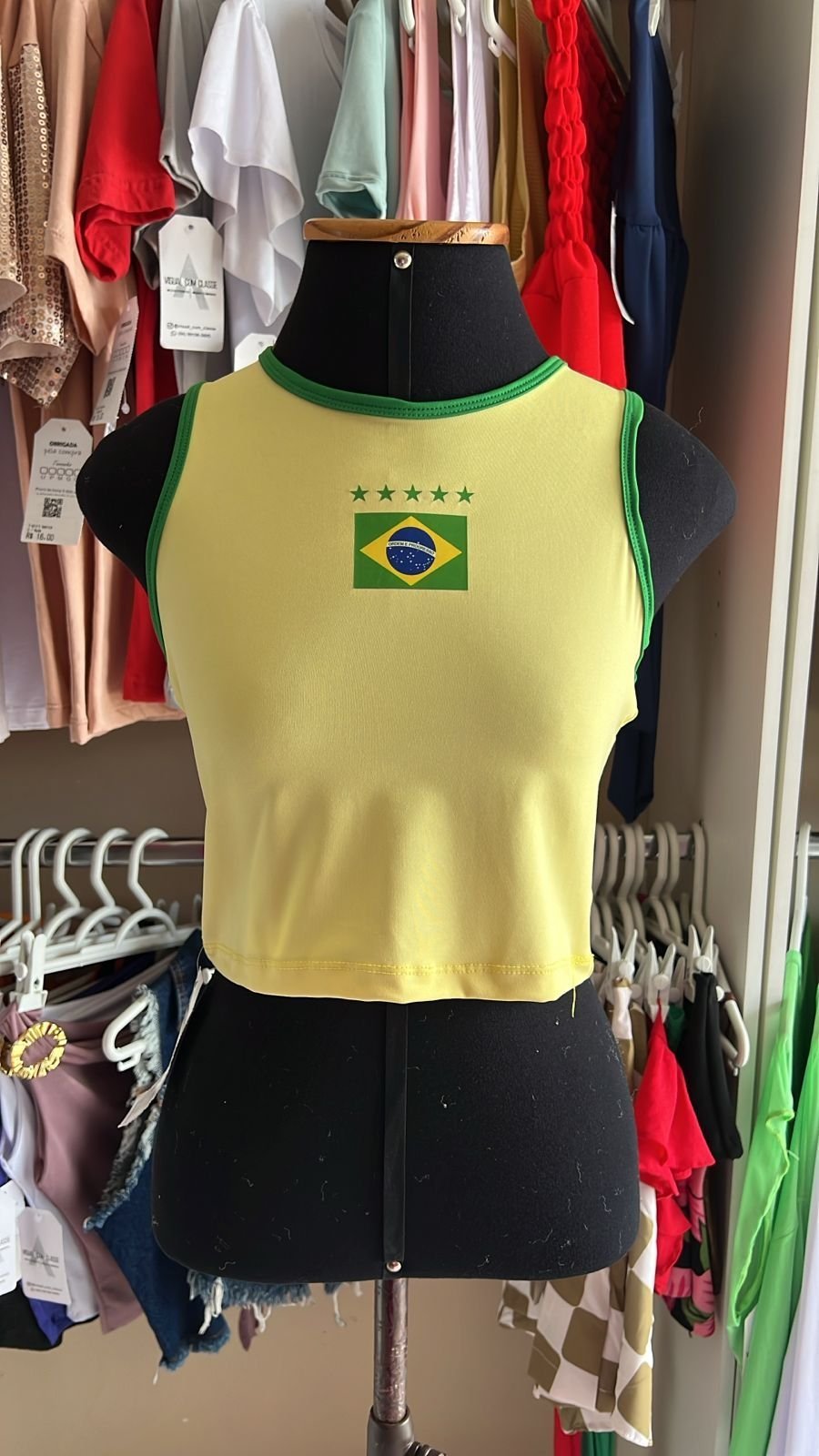 Cropped Regata Brasil