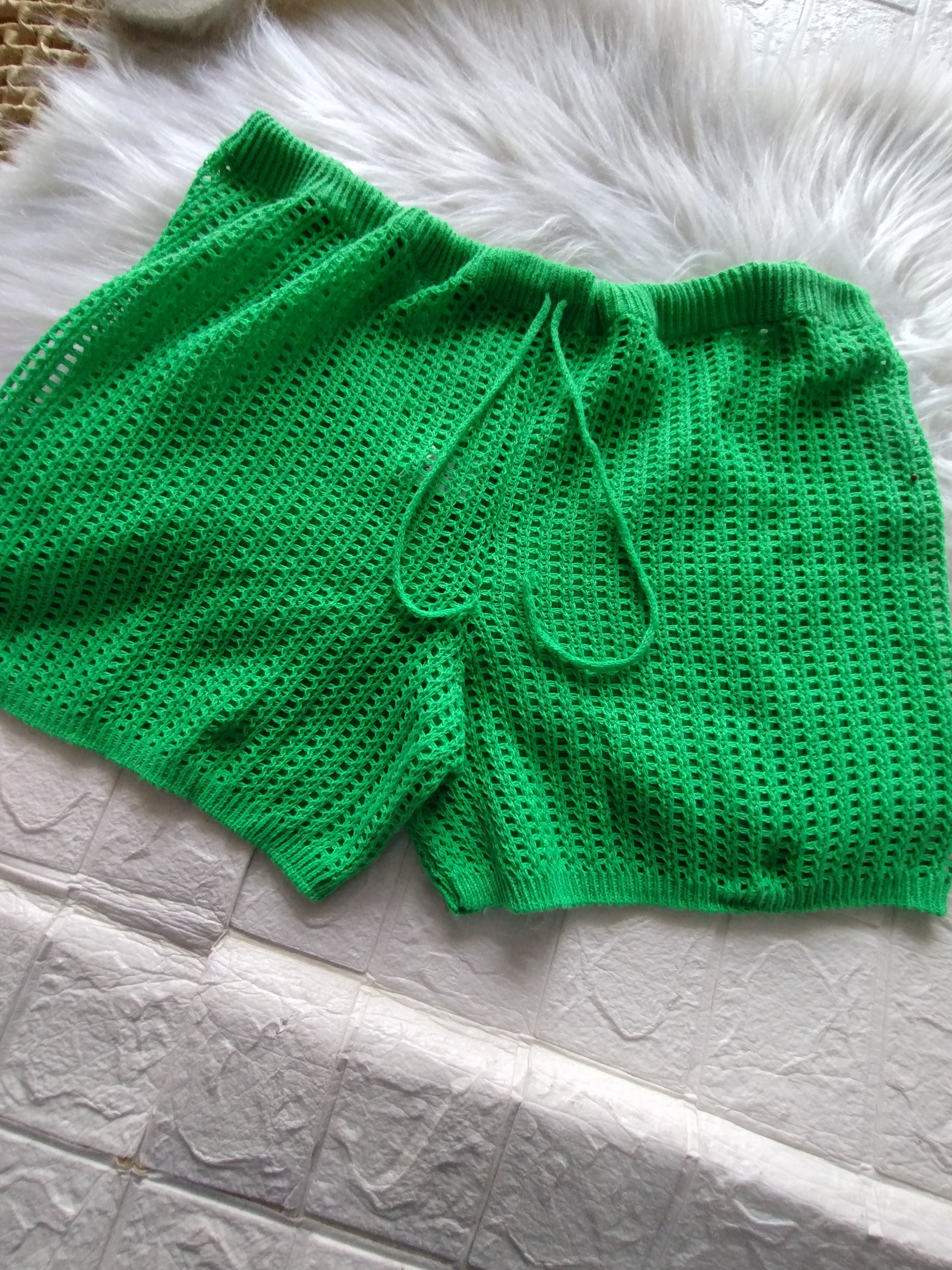 Short tricô Verde