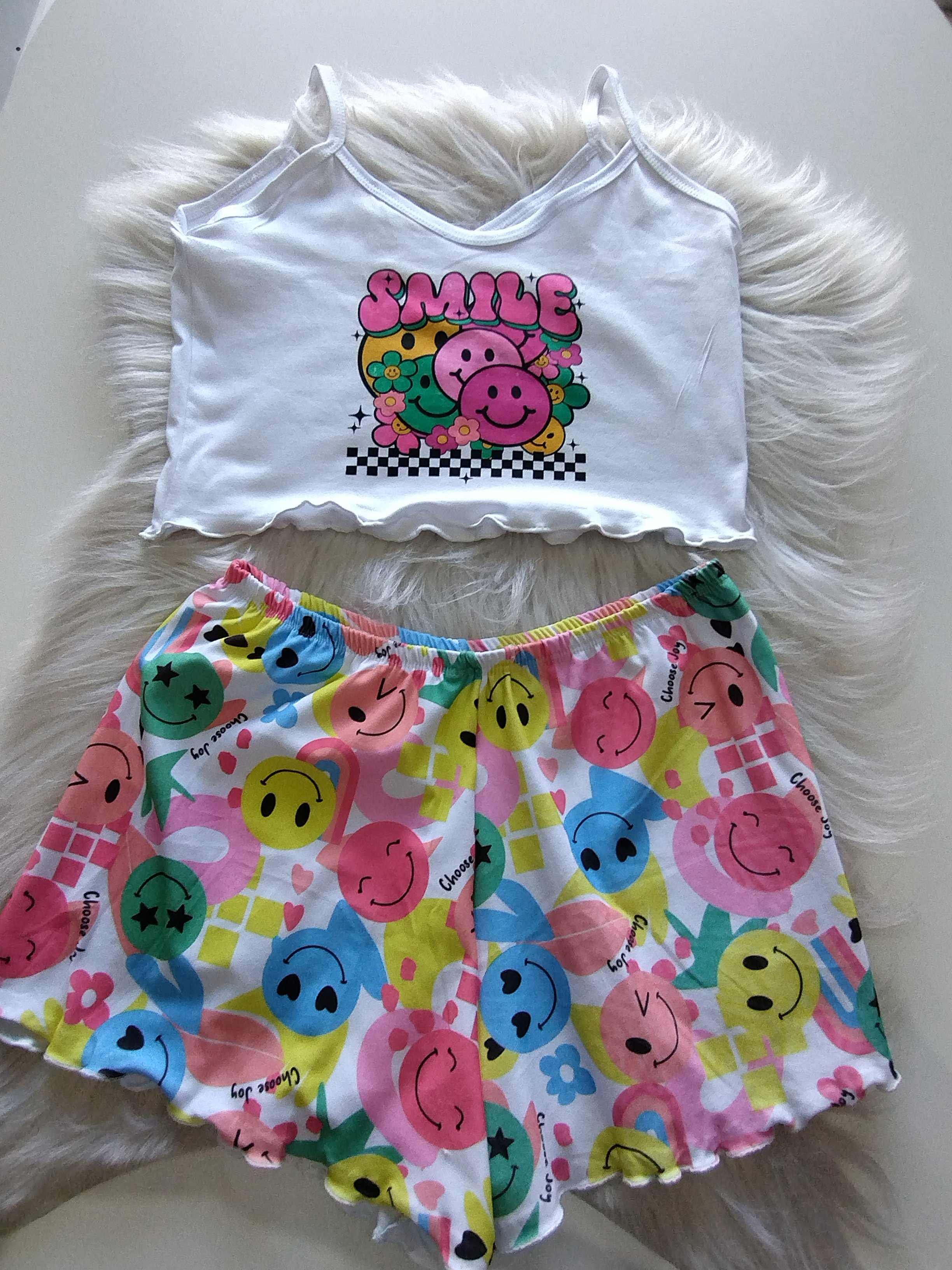 Conjunto Pijama Estampado Smile